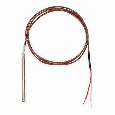 TEMPCO TTW00178 Thermocouple Probe Type J Length 3 ft.