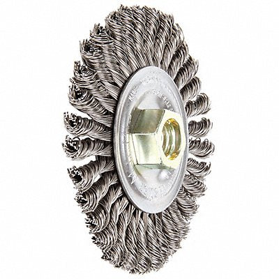 WEILER 94263 Twist Wire Wheel Brush Threaded Arbor