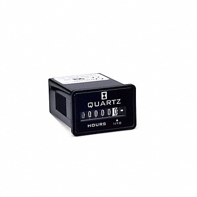 TRUMETER 7320002 Hour Meter DC 2 Holes Flush Polymer