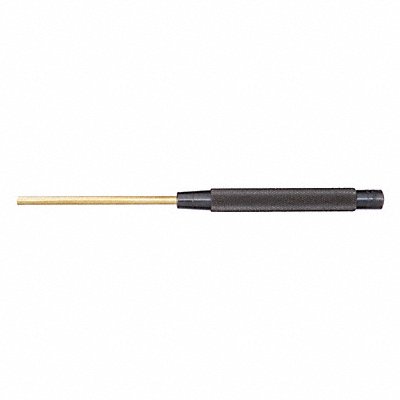 STARRETT B248B Brass Drive Pin Punch 3/16 In Tip 8 In L