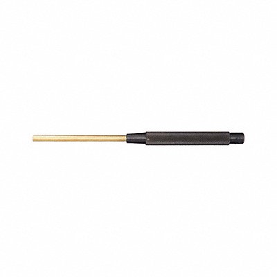 STARRETT B248C Brass Drive Pin Punch 1/4 In Tip 8 In L