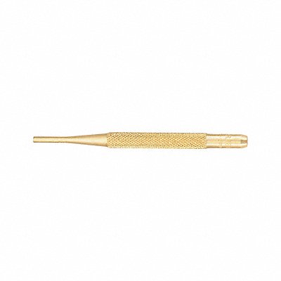 STARRETT B565C Brass Drive Pin Punch 1/8 In Tip 4 In L