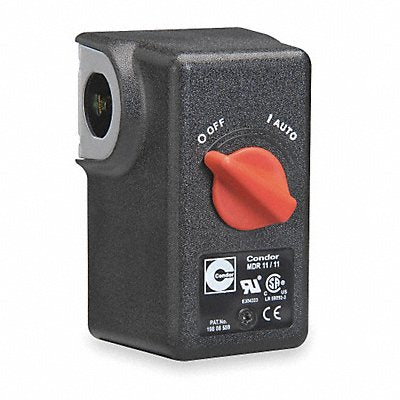 CONDOR USA INC 11LA2X Pressure Switch Auto/Off DPST 25-160psi