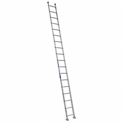 WERNER D15181 Ladder 18 ft.H 18-1/8 In W Aluminum