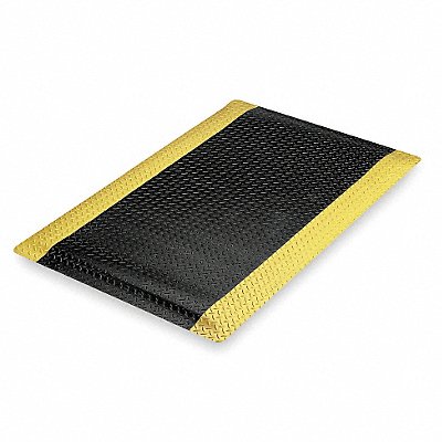 NOTRAX 979S0035YB Antifatigue Mat Black YllwBrdr 3ft.x5ft.