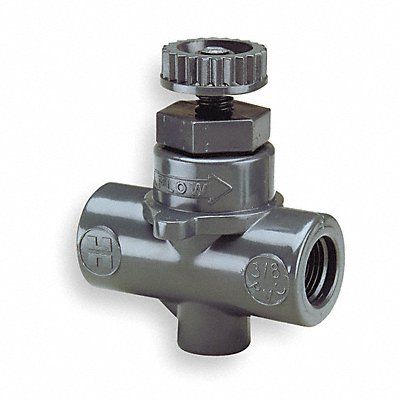 HAYWARD NVA1037T Needle Valve Straight PVC 3/8 in FNPT