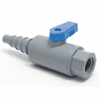 GRAINGER PVC638TB6FF Manual 2-Way Ball Valve NPT PVC