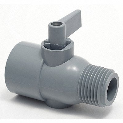 GRAINGER 3871090 Manual 2-Way Ball Valve NPT PVC