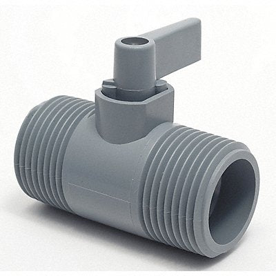GRAINGER 4251190 Manual 2-Way Ball Valve NPT PVC