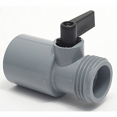 GRAINGER 4250090 Manual 2-Way Ball Valve GHT PVC