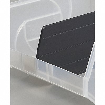 LEWISBINS DPB145Div Divider 4 1/8 in Black 6 PK6