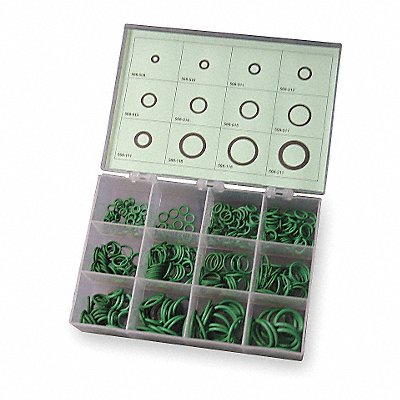 GRAINGER 3CWA1 O-Ring Asst HNBR 200 Pcs 12 Szs