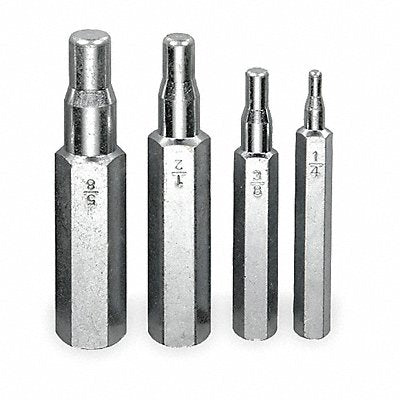 WESTWARD 3CYP5 Swaging Tool Set 4 Pc 1/4-5/8 In
