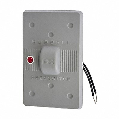 HUBBELL HBL1785 Wtherprf Wall Plate Stnd Grey 1Gng Lt Txtr
