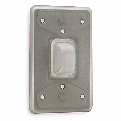 HUBBELL HBL1795 Wtherprf Wall Plate Stnd Clr 1Gng Lt Txtr