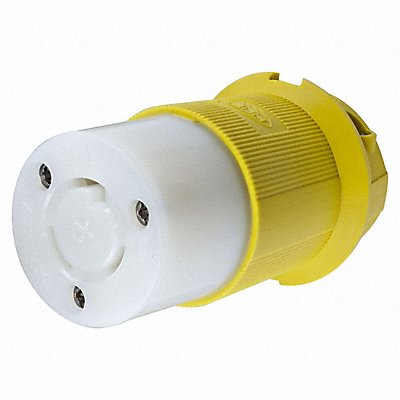 HUBBELL HBL23CM13 LckCon Straight 20 A Yellow Nylon L5-20R