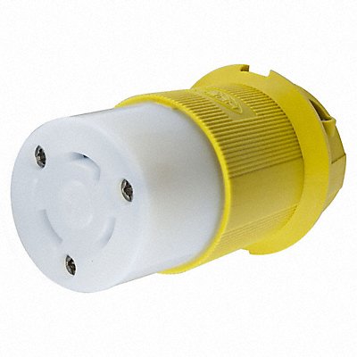 HUBBELL HBL26CM13 LckCon Straight 30 A Yellow Nylon L5-30R