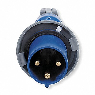 HUBBELL HBL360P6W IEC Pin and Sleeve Plug 60 A Blue 2Pl