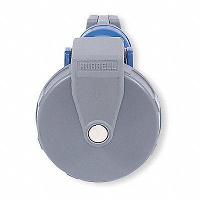 HUBBELL HBL5100C9W WT Pin and Sleeve Connector 100 A IEC Blue 4Pl