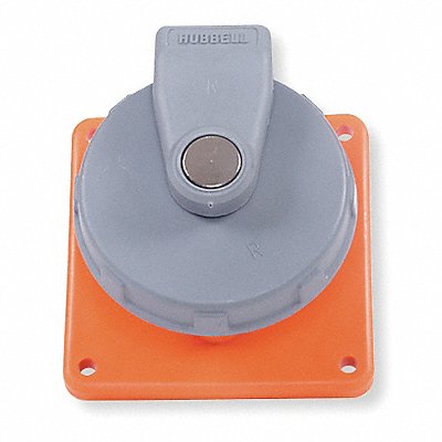 HUBBELL HBL430R12W WT Pn Slv Rec Orange 30/60 A 3Pl Three