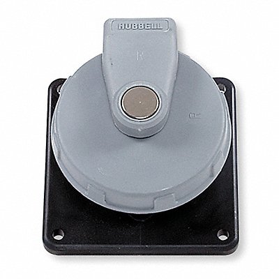 HUBBELL HBL420R5W WT Pn Slv Rec Black 20 A 3Pl Single