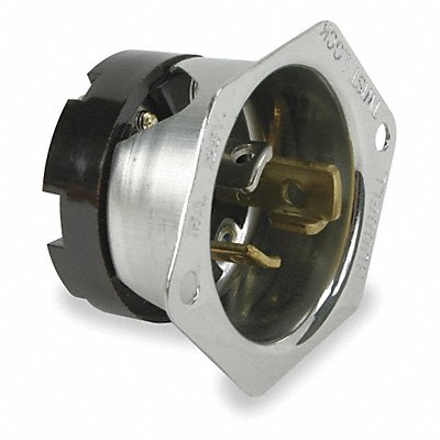 HUBBELL HBL4716 Flg LckInl 15 A Black L5-15P SS