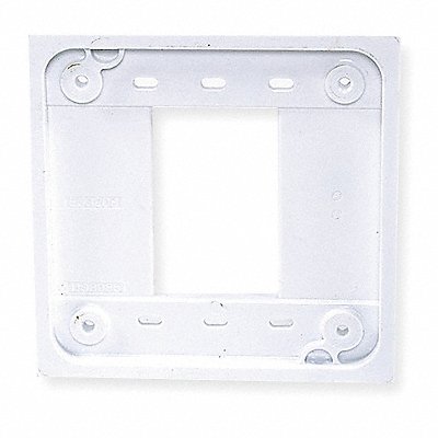 HUBBELL HBL4APW Receptacle Adapt Plate