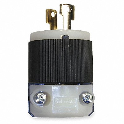 HUBBELL HBL7545C LckPlg Strt 15 A Blk Wht Cmpst 3Blds