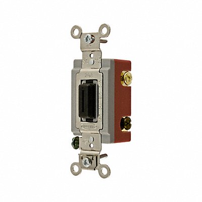 HUBBELL HBL1224L Wall Switch Black 20 A Back Side 4-Way