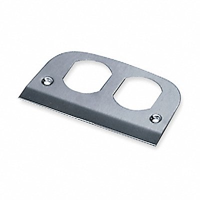 HUBBELL WIRING DEVICE-KELLEMS SS309D Above Floor Fitting Aluminum 2-Gang