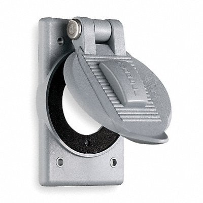 HUBBELL WIRING DEVICE-KELLEMS WP2 Weatherproof Cover Thermoplastic Grey