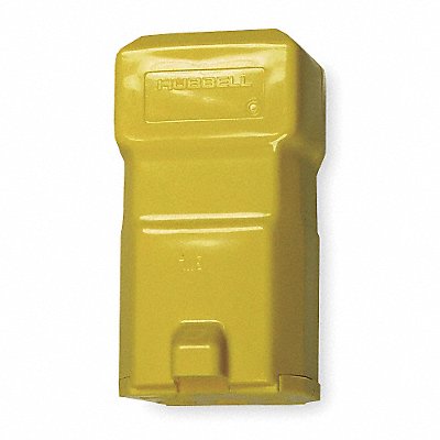 HUBBELL HBL5469VY Straight Blade Connector Yllw 2P3W Elastomer 6-20R
