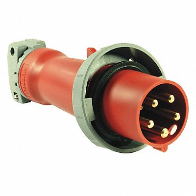 HUBBELL HBL560P6W Pin and Sleeve Plug 4P 5W 63A 415V