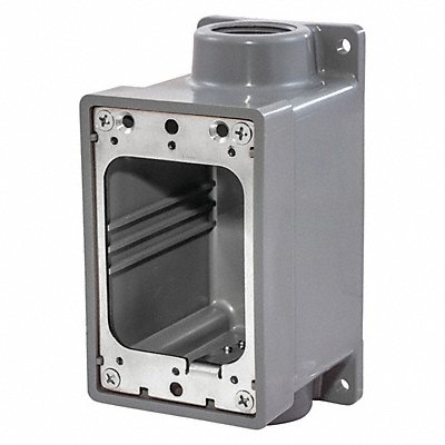 HUBBELL WIRING DEVICE-KELLEMS HBL6083 Box Back Marine Grey