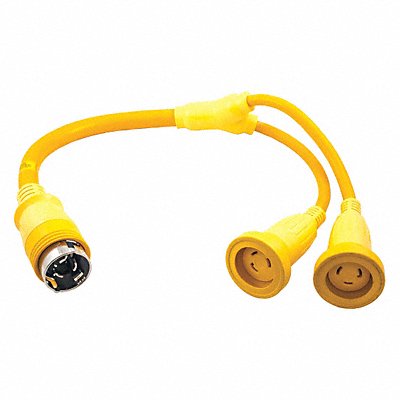 HUBBELL WIRING DEVICE-KELLEMS HBL64CM54 Marine Y Adaptor