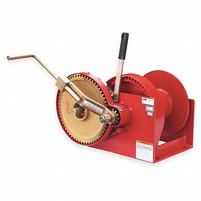 THERN M492B Hand Winch Spur Gear w/Brake 10 000 lb.