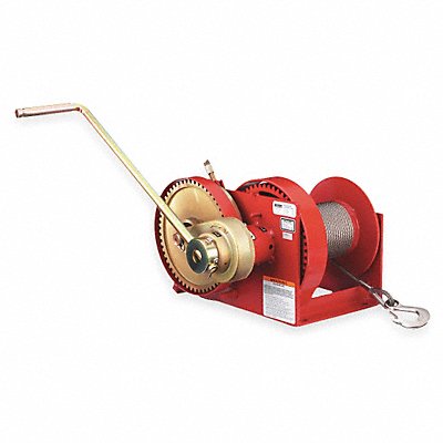 THERN M452B Hand Winch Spur Gear w/Brake 4000 lb.