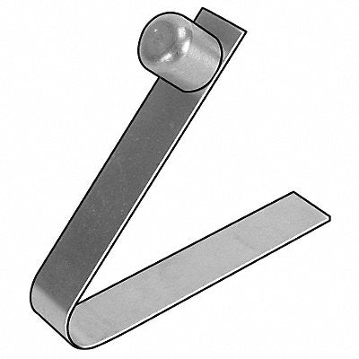 GRAINGER II130 Snap Button Single End 0.25 in W SS PK5