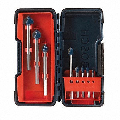 BOSCH GT3000 Glass and Tile Drill Set 8pc Carb Tip