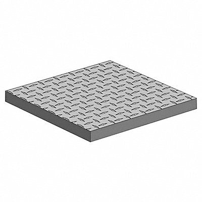 GRAINGER 03P25X2448 Plate Stock Aluminum 4 ft Overall L