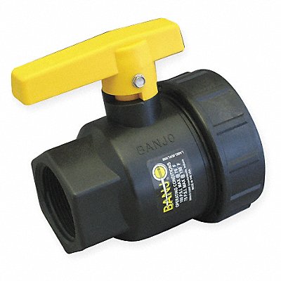 BANJO SUV200FP Manual 2-Way Ball Valve NPT Polypro