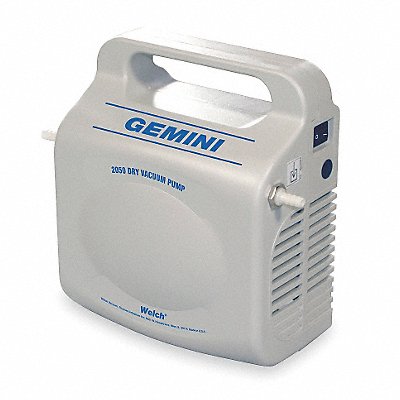 WELCH 2050B01 Vacuum Pump 1/200 hp 0.5 cfm 22.4 in Hg