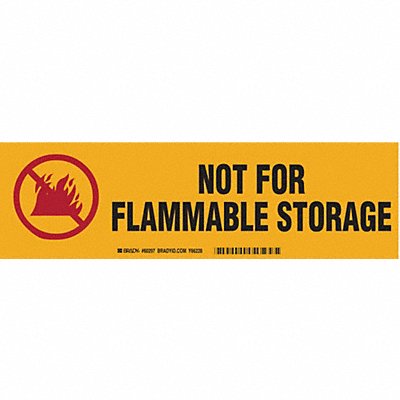 BRADY 60297 Label 3 1/2 in x 12 in Polyester