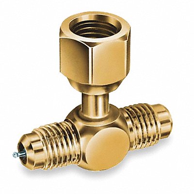 JB INDUSTRIES A31854 1/4 Access Valve Tee w/ Flare Nut PK3