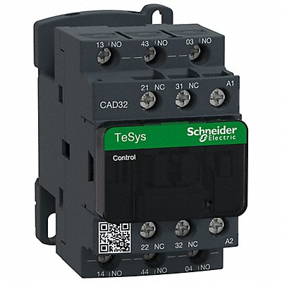 SCHNEIDER CAD32B7 H2714 IEC Control Relay 3NO/2NC 24V AC 10 A