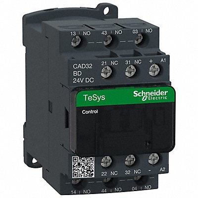 SCHNEIDER CAD32BD H2714 IEC Control Relay 3NO/2NC 24V DC 10 A