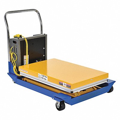 VESTIL CART2410DC Scissor Lift Cart 1000 lb Steel Fixed