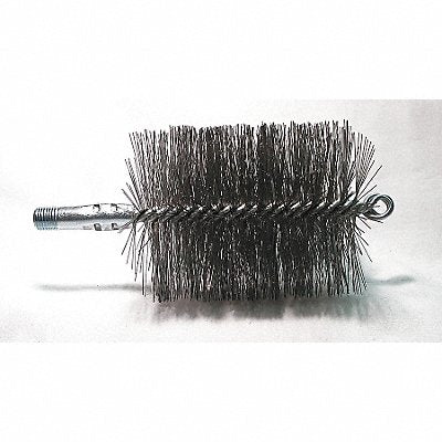 TOUGH GUY 3EDL4 Flue Brush Dia 3 1/2 1/4 MNPT Length 8
