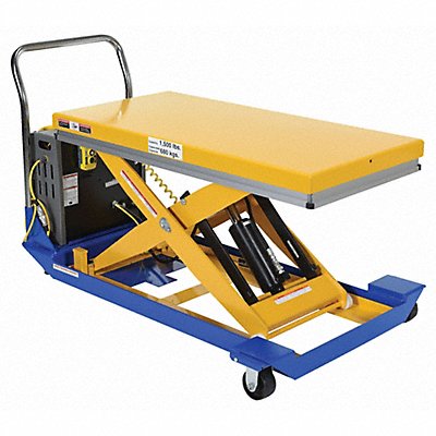 VESTIL CART2415DC Scissor Lift Cart 1500 lb Steel Fixed