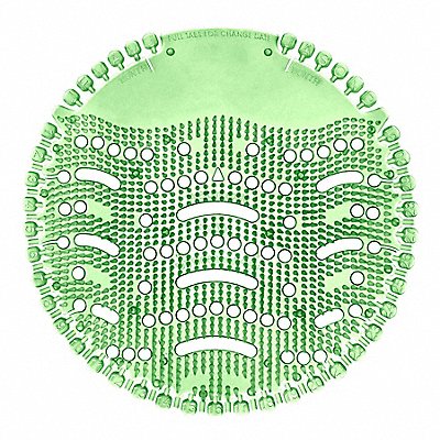 TOUGH GUY 3EEF3 Urinal Screen Round Green 52 g PK10